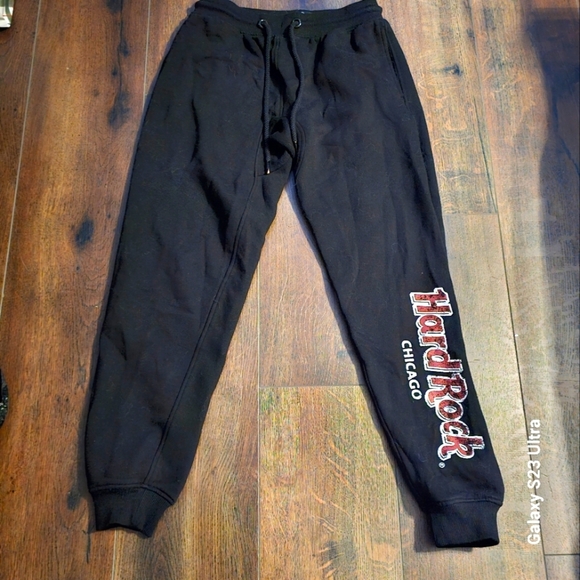 Hard Rock Cafe Pants - Hard Rock women's black jogger sweat pants. Size Small.